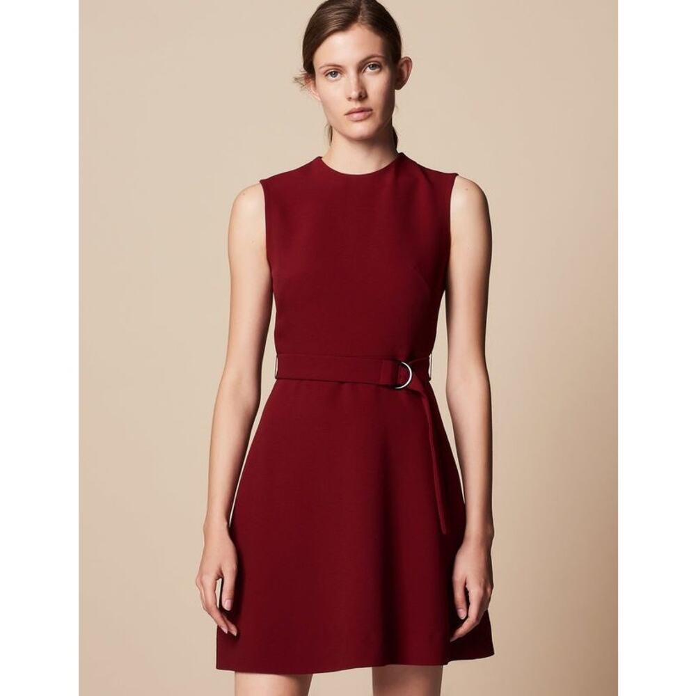 Sandro Emel Belted A-Line Mini Dress